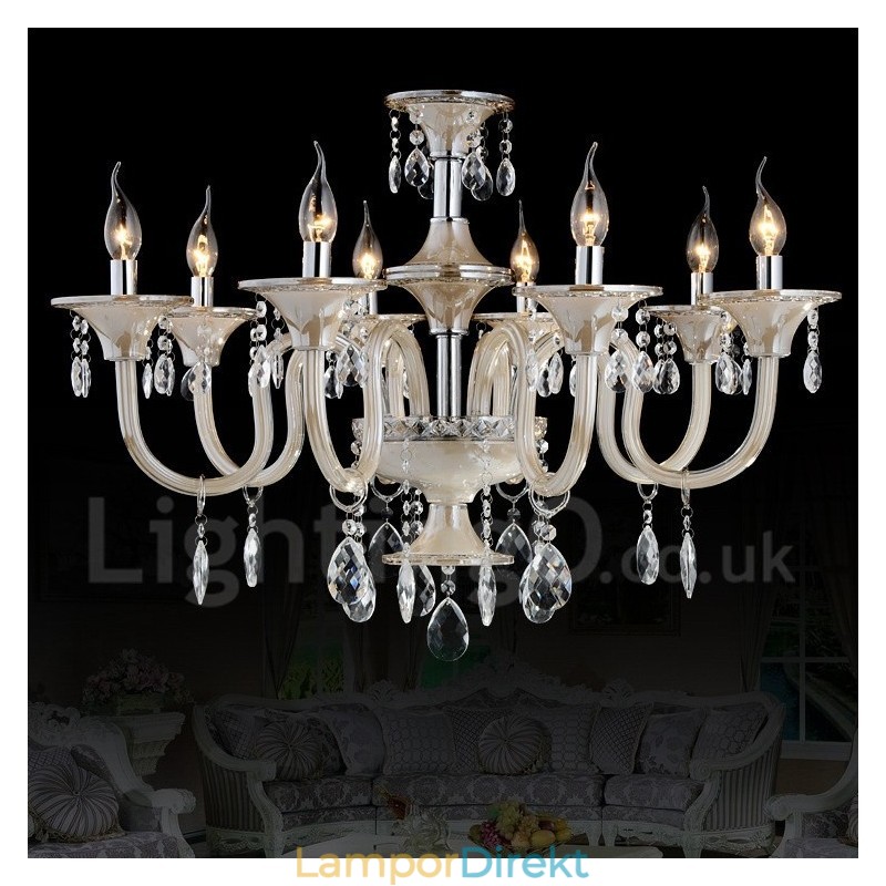 Crystal Lyxig Modern Contemporary Pendel Ljuskrona