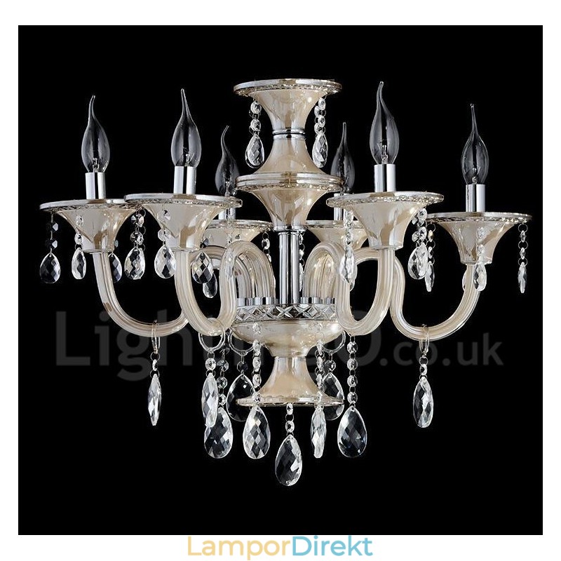 Crystal Lyxig Modern Contemporary Pendel Ljuskrona