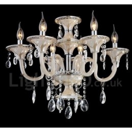 Crystal Lyxig Modern Contemporary Pendel Ljuskrona