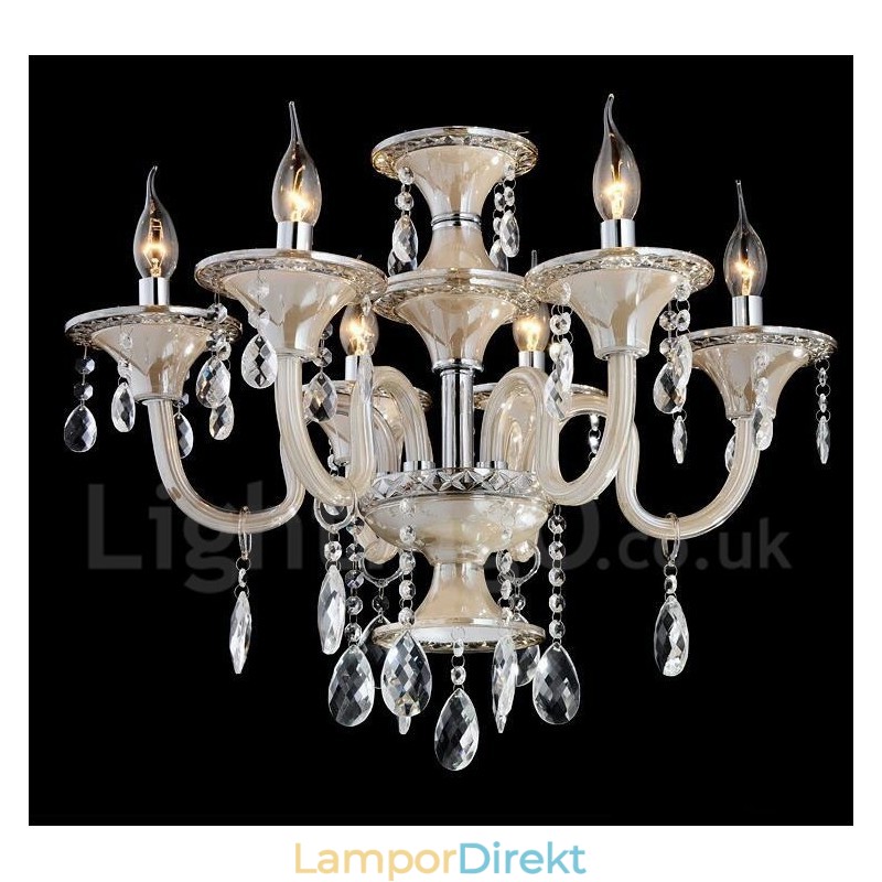 Crystal Lyxig Modern Contemporary Pendel Ljuskrona