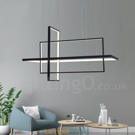 Dimbar Linjär Taklampa Med Fjärrkontroll Ambient Light Målad Finish Aluminium Modern Design Dimbar Linjär Taklampa Med Fjärrkontroll Ambient Light Målad Finish Aluminium Modern Design