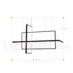 Dimbar Linjär Taklampa Med Fjärrkontroll Ambient Light Målad Finish Aluminium Modern Design
