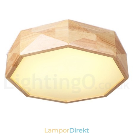 Dimbar Taklampa I Trä Med Akrylskärm Taklampa Nordic Style Dimbar Taklampa I Trä Med Akrylskärm Taklampa Nordic Style