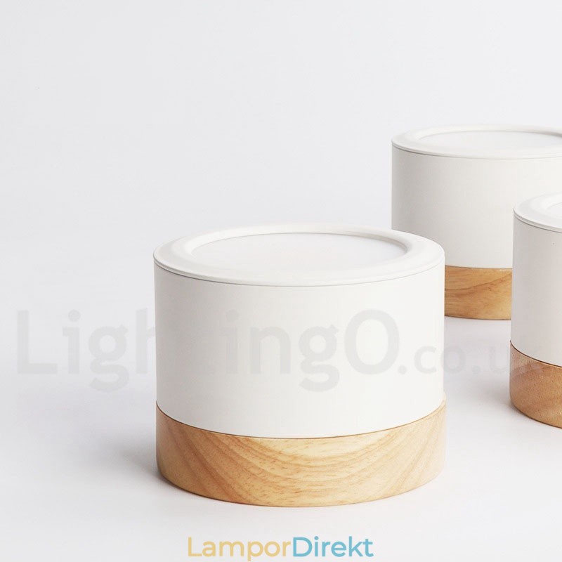 Trä Modern Design Mini-Taklampa Med Akrylskärm Special För Kan Även Användas Som Vägglampa
