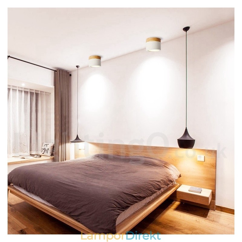 Trä Modern Design Mini-Taklampa Med Akrylskärm Special För Kan Även Användas Som Vägglampa