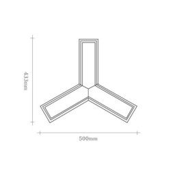 Wood Modern Triangel Pendellampa