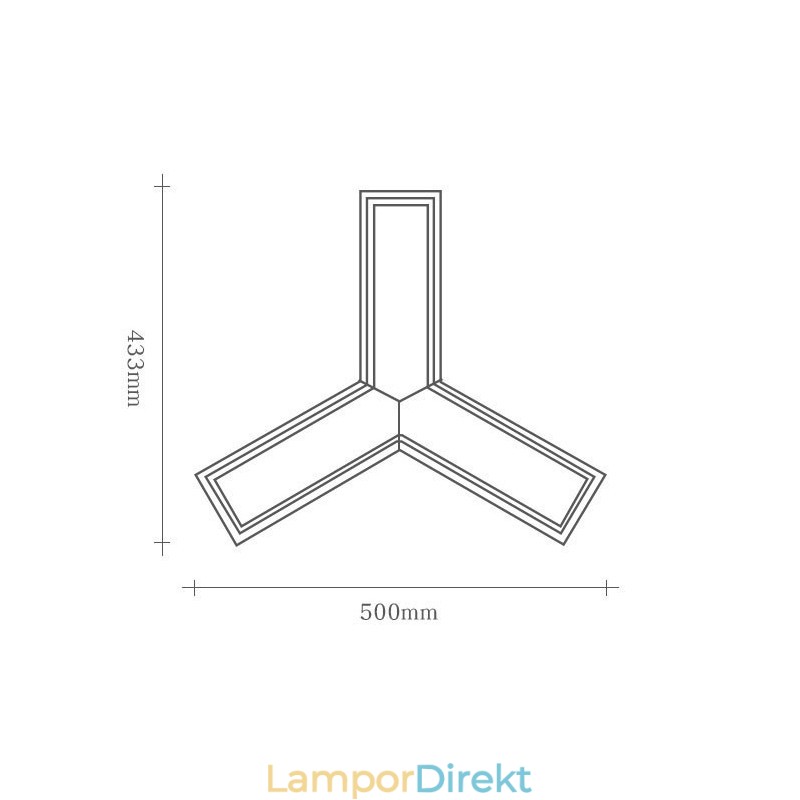 Wood Modern Triangel Pendellampa