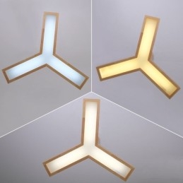 Wood Modern Triangel Pendellampa