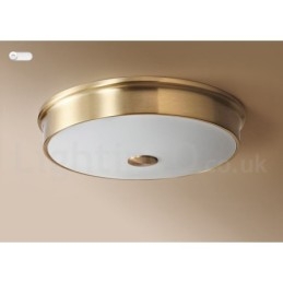 Retro Vintage Infälld Taklampa Med Glasskärm