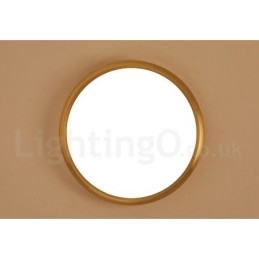 Ultratunn Dimbar Modern Modern Nordisk Stil Infälld Mässingstaklampa Med Akrylskärm Kan Också Användas Som Vägglampa