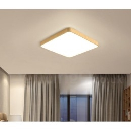 Ultratunn Fyrkantig Dimbar Modern Modern Nordisk Stil Infälld Taklampa I Mässing Med Akrylskärm Kan Också Användas Som Vägglampa