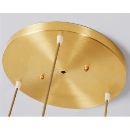 Pure Brass Rustic Lodge Nordic Style Pendellampa Med Keramikskärm