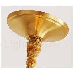 Pure Brass Rustic Lodge Nordic Style Pendellampa