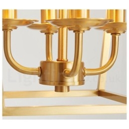 Pure Brass Rustic Lodge Nordic Style Pendellampa