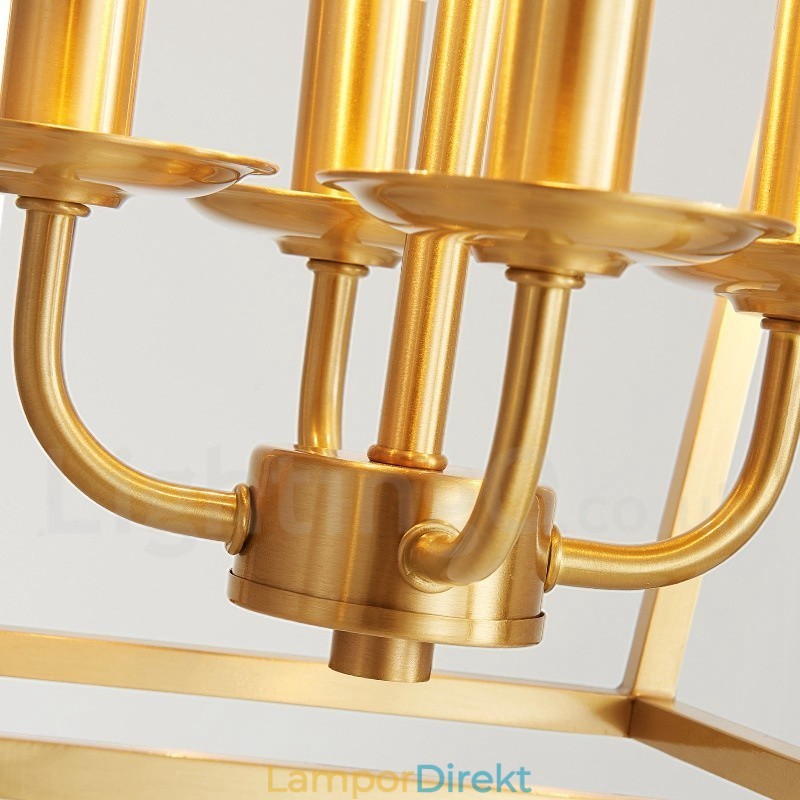 Pure Brass Rustic Lodge Nordic Style Pendellampa