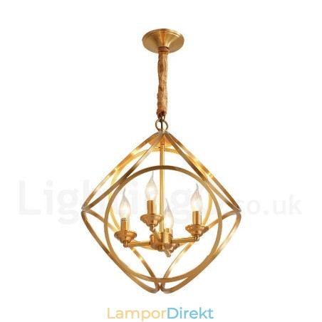 Pure Brass Rustic Lodge Nordic Style Pendellampa Pure Brass Rustic Lodge Nordic Style Pendellampa