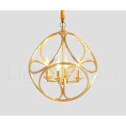 Pure Brass Rustic Lodge Nordic Style Pendellampa