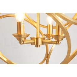Pure Brass Rustic Lodge Nordic Style Pendellampa