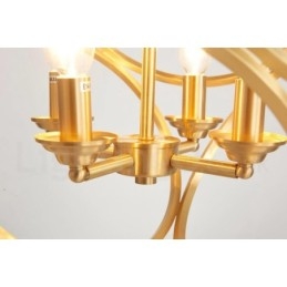 Pure Brass Rustic Lodge Nordic Style Pendellampa