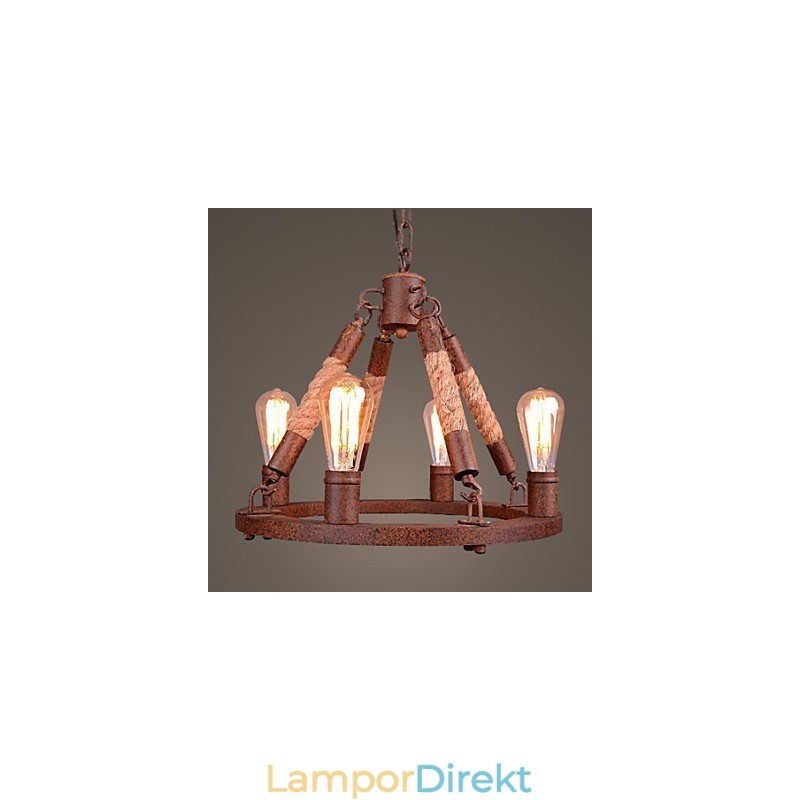 Vintage Rep Hängande Ljus Loft Kreativ Industriell Lampa Amerikansk Stil Dekoration