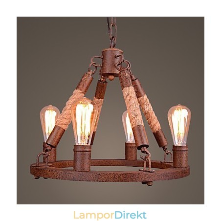 Vintage Rep Hängande Ljus Loft Kreativ Industriell Lampa Amerikansk Stil Dekoration Vintage Rep Hängande Ljus Loft Kreativ Industriell Lampa Amerikansk Stil Dekoration