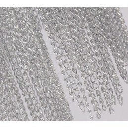 Aluminium Tofsar Ljuskrona Designer Pendel Light Silver Färg