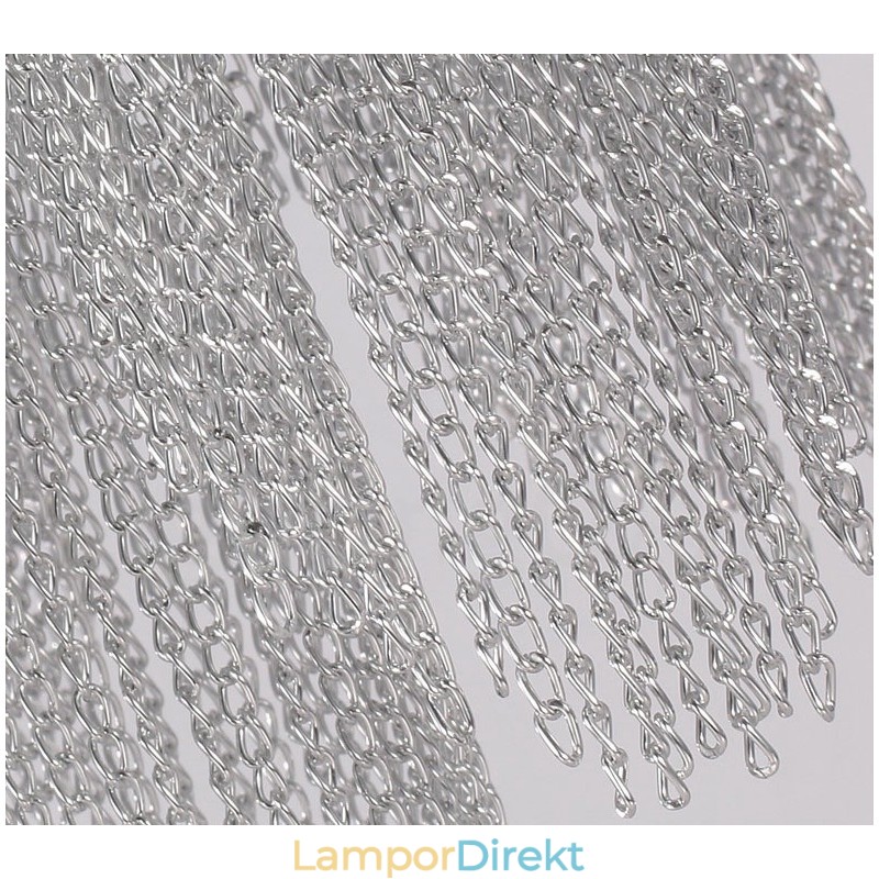 Aluminium Tofsar Ljuskrona Designer Pendel Light Silver Färg