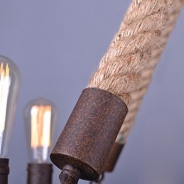 Vintage Rep Hängande Ljus Loft Kreativ Industriell Lampa Amerikansk Stil Dekoration