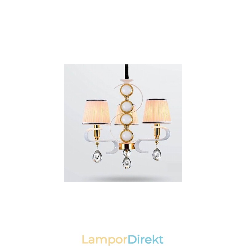 Tyg Ljuskrona 3 Ljus Modern Minimalistisk Högklassig Lampa