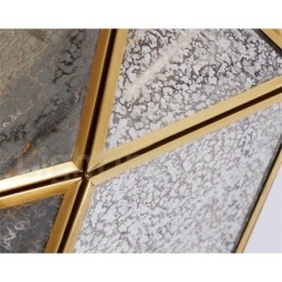 Pure Brass Rustic Lodge Nordic Style Pendellampa Med Glasskärm