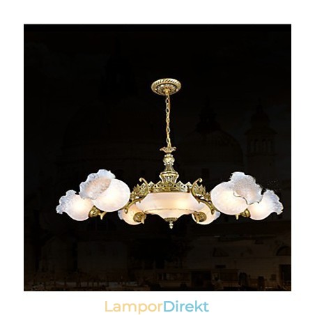 Traditionell Klassisk Vintage Retro Brons Metall Ljuskrona Traditionell Klassisk Vintage Retro Brons Metall Ljuskrona