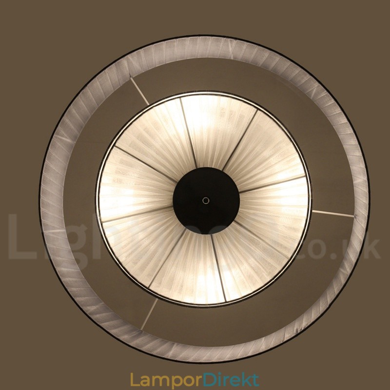 Drum 4 Light Pendel Modern Light Med Tygskärm
