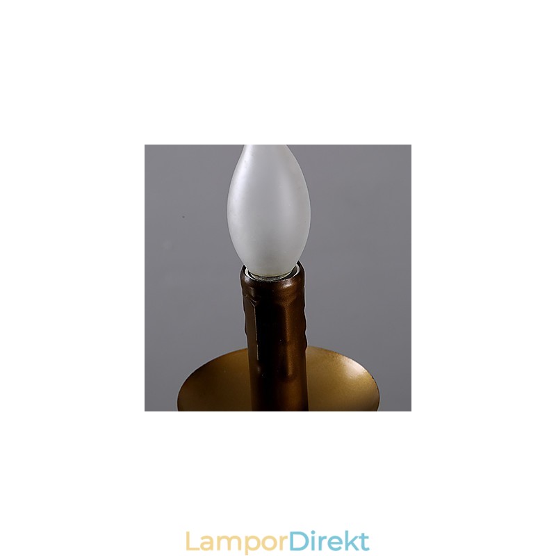 Retro 1 Lampa Hamp Rep Ljuskrona Retro Country Style