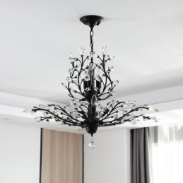 Kristalljärn Målning Ljuskrona Med Crystal Modern Belysning Lampa