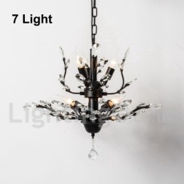 Kristalljärn Målning Ljuskrona Med Crystal Modern Belysning Lampa