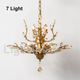 Kristalljärn Målning Ljuskrona Med Crystal Modern Belysning Lampa