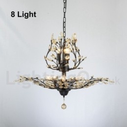 Kristalljärn Målning Ljuskrona Med Crystal Modern Belysning Lampa
