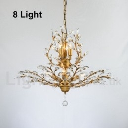 Kristalljärn Målning Ljuskrona Med Crystal Modern Belysning Lampa