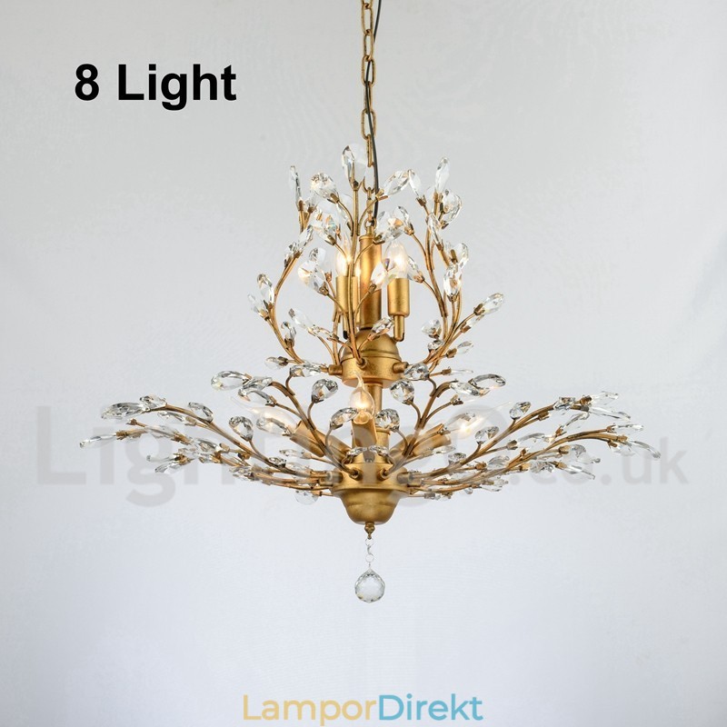 Kristalljärn Målning Ljuskrona Med Crystal Modern Belysning Lampa
