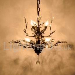 Kristalljärn Målning Ljuskrona Med Crystal Modern Belysning Lampa