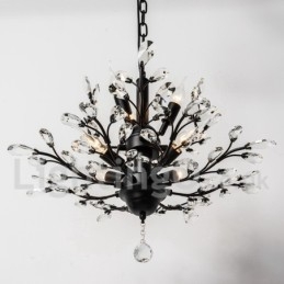 Kristalljärn Målning Ljuskrona Med Crystal Modern Belysning Lampa