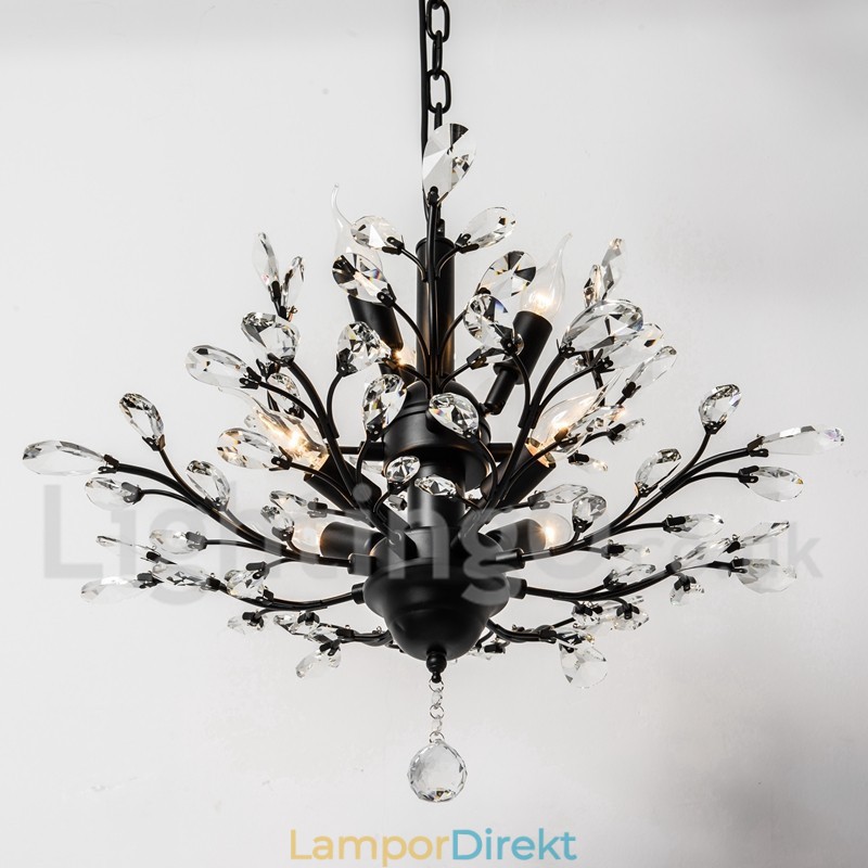 Kristalljärn Målning Ljuskrona Med Crystal Modern Belysning Lampa