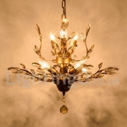 Kristalljärn Målning Ljuskrona Med Crystal Modern Belysning Lampa