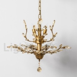 Kristalljärn Målning Ljuskrona Med Crystal Modern Belysning Lampa