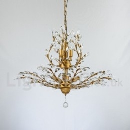 Kristalljärn Målning Ljuskrona Med Crystal Modern Belysning Lampa