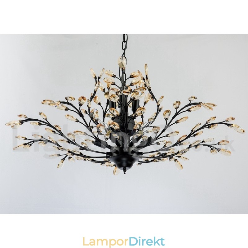 Kristalljärn Målning Ljuskrona Med Crystal Modern Belysning Lampa