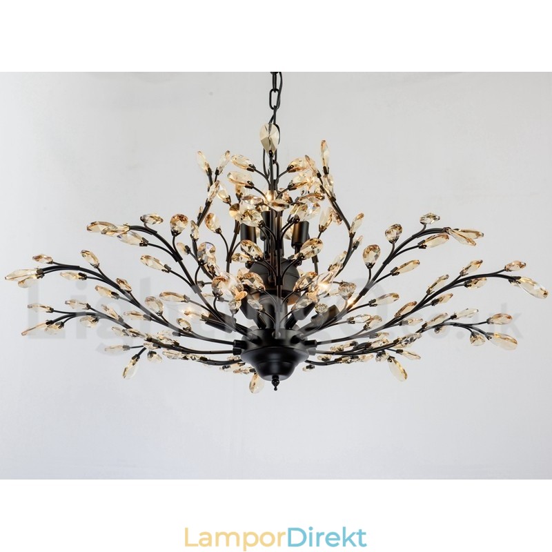 Kristalljärn Målning Ljuskrona Med Crystal Modern Belysning Lampa