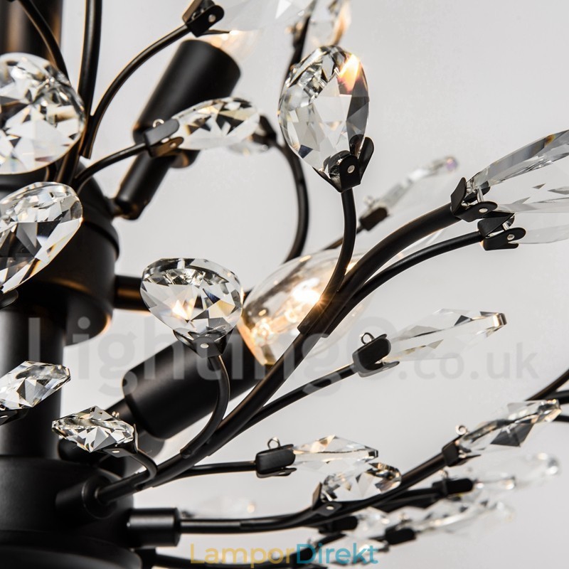 Kristalljärn Målning Ljuskrona Med Crystal Modern Belysning Lampa
