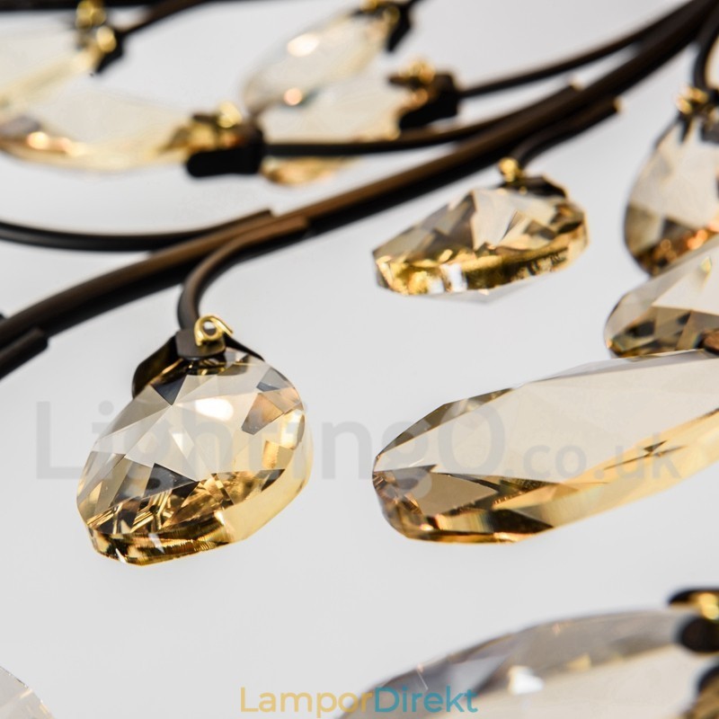 Kristalljärn Målning Ljuskrona Med Crystal Modern Belysning Lampa
