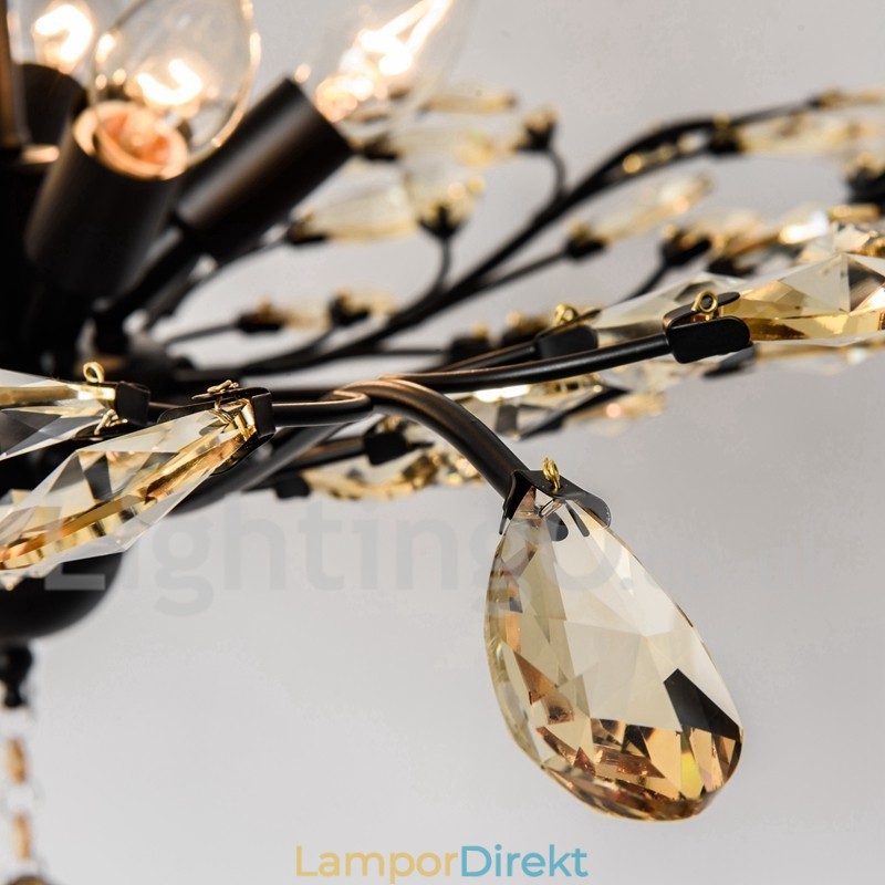 Kristalljärn Målning Ljuskrona Med Crystal Modern Belysning Lampa